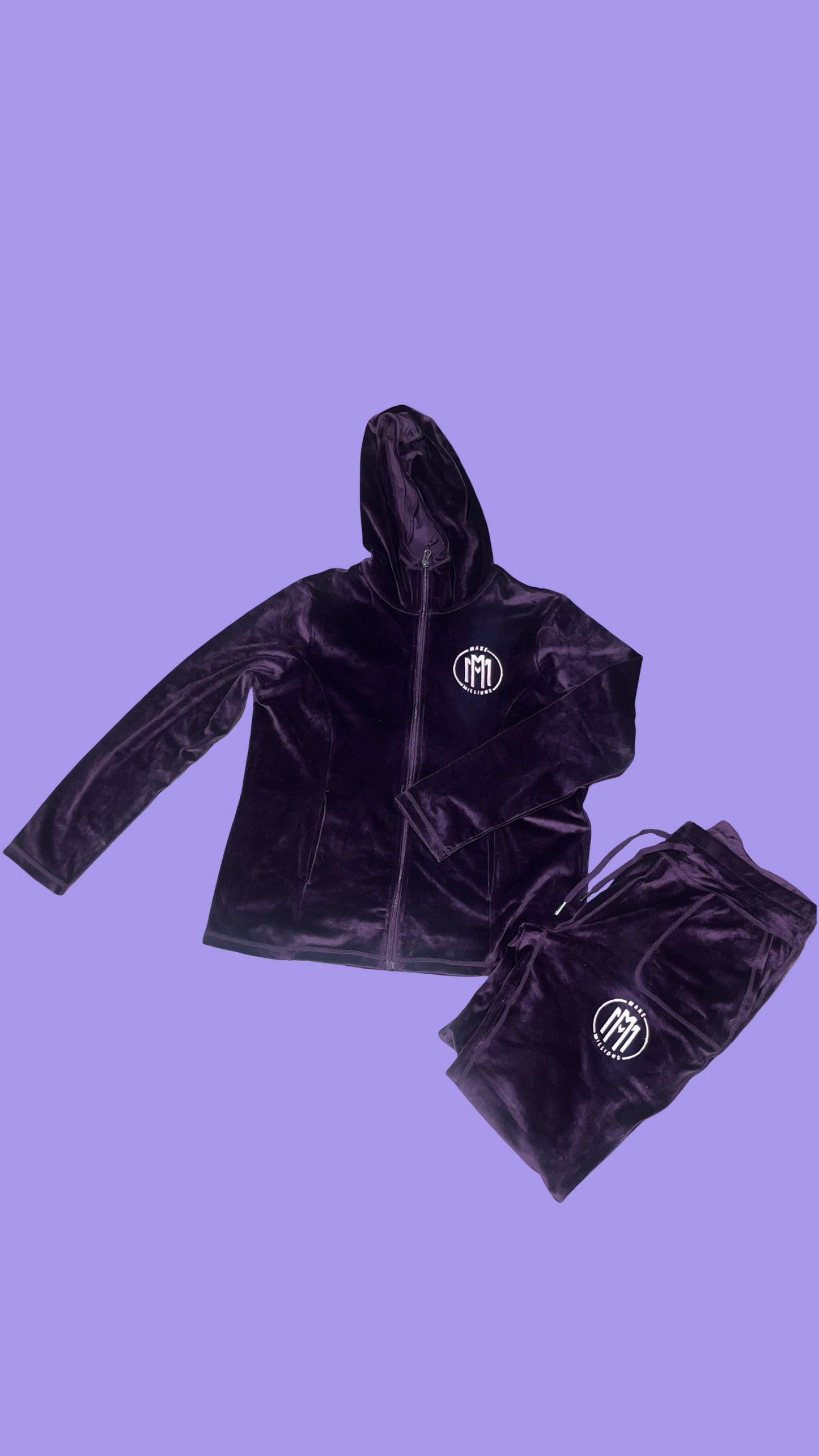 Ladies Double M “Lavender” Velour Set